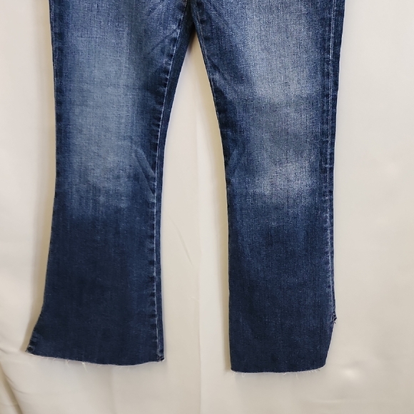(0482) Hudson Jeans Blue Flare Wide Leg Denim - Picture 7 of 11